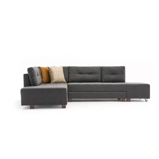 825BLC2541 Софа Manama Corner Sofa Bed Left - Anthracite