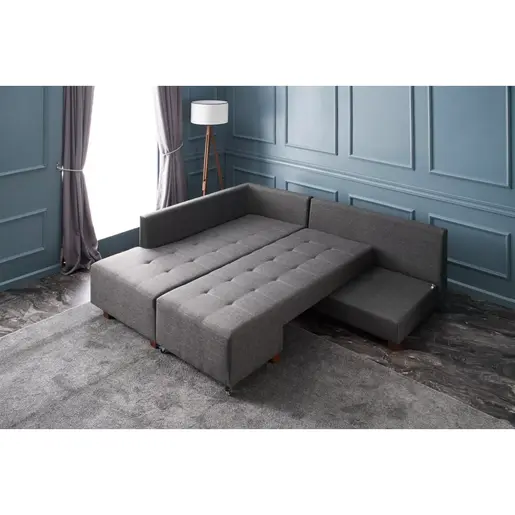 825BLC2541 Софа Manama Corner Sofa Bed Left - Anthracite
