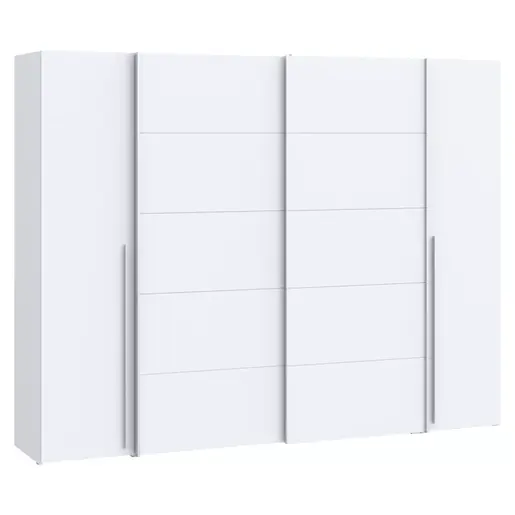 318-000004 Плакар Верзо4 врати Бела 270.5x61.5x210.5cm