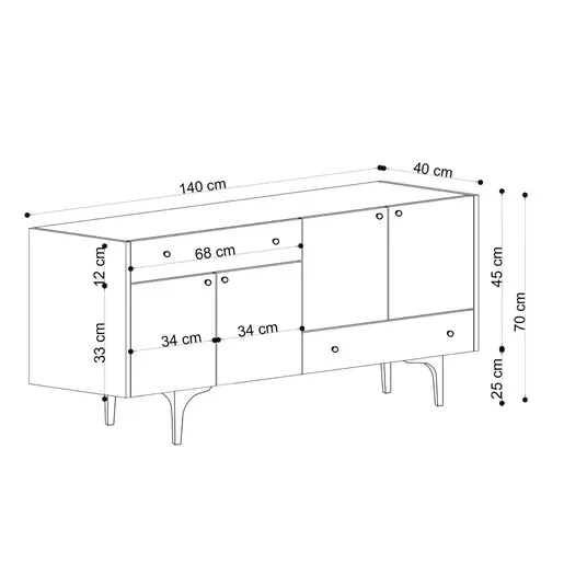 793ELG1804 Комода Misty