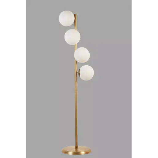 941RTN1314 Подна ламба Simay 4 Lü Eskitme Beyaz Camlı Lambader