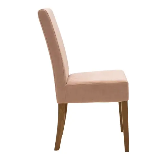 047-000041 Стол Ditta со ткаенина од гнило јаболко - дрвени ногарки орев