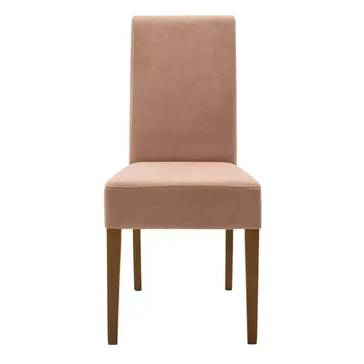 047-000041 Стол Ditta со ткаенина од гнило јаболко - дрвени ногарки орев