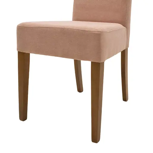 047-000041 Стол Ditta со ткаенина од гнило јаболко - дрвени ногарки орев