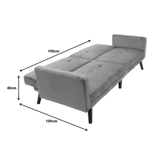 035-000086 Dream софа-кревет со табуретка rotten apple сомот