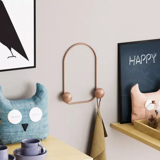 494PYT1158 Метална ѕидна закачалка Frog-C