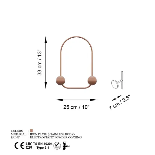 494PYT1158 Метална ѕидна закачалка Frog-C