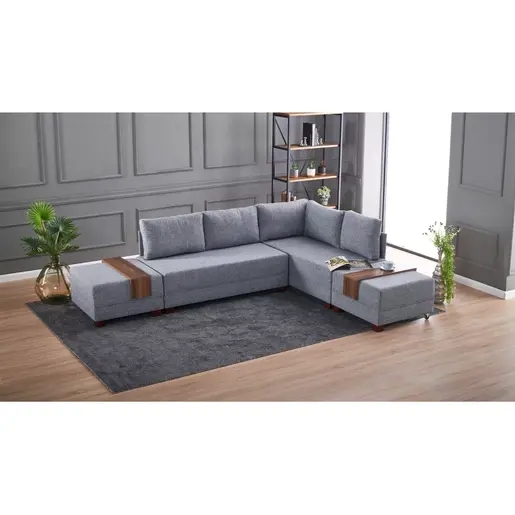 825BLC1003 Софа Fly Corner Sofa Bed Right- Grey
