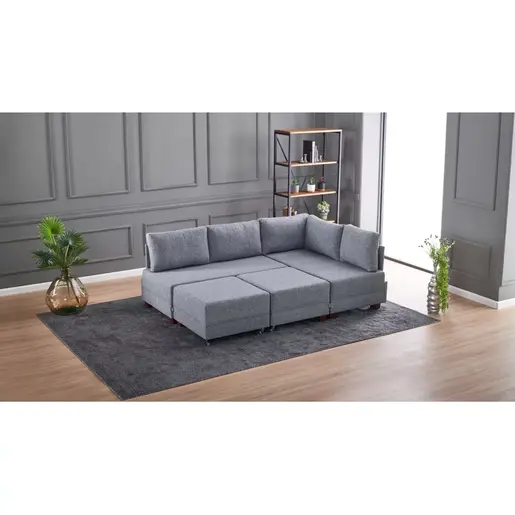 825BLC1003 Софа Fly Corner Sofa Bed Right- Grey