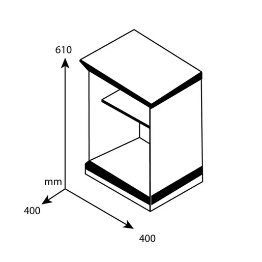 123-000123 Наткасна Mozart орев 40x40x61cm