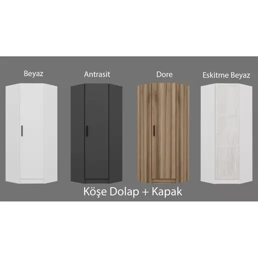 506MNR2191 Плакар Kale 1 Anthracite - 210