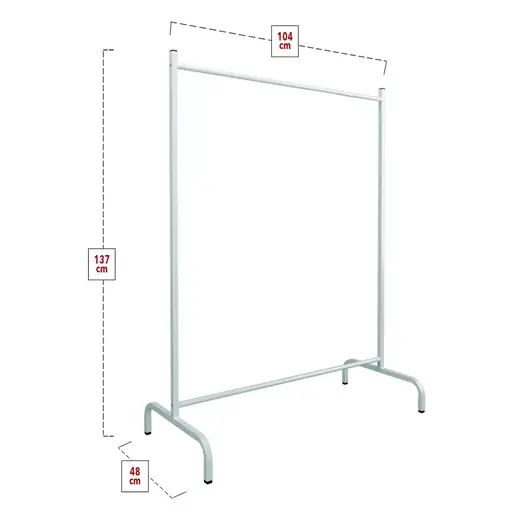 ЕСТЕЛ MK21-01-01 Метална закачалка ЕСТЕЛ бела
