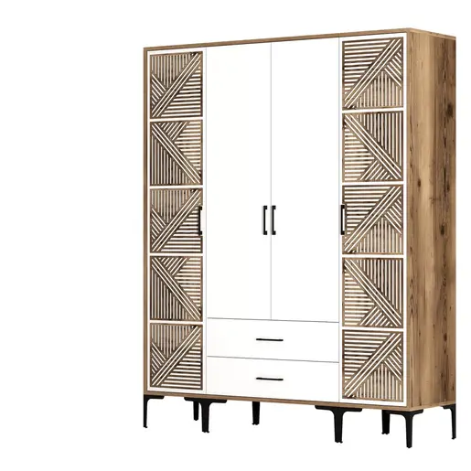 845HCT5470 Плакар Kumsal PTP - Walnut, White