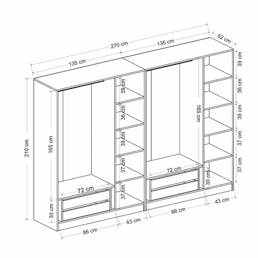 506MNR2757 Плакар Kale - 7651
