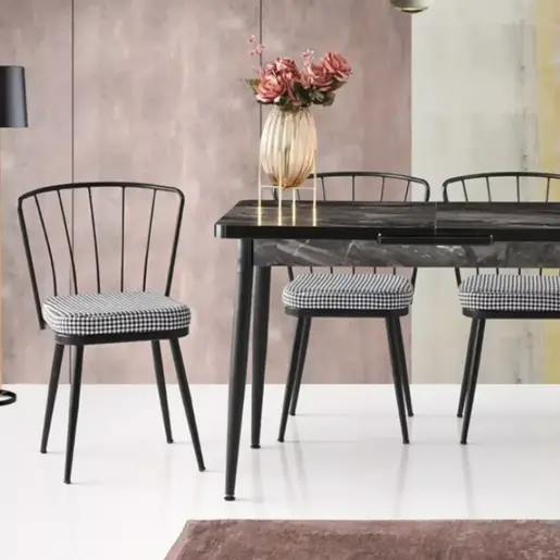 FD-4PSCS-1001 Сет 4 столици ВИТОРИА Црни