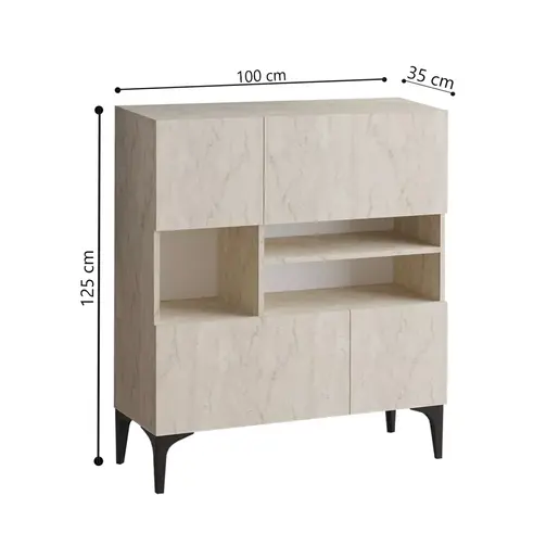 793ELG1812 Комода Krista - Travertine