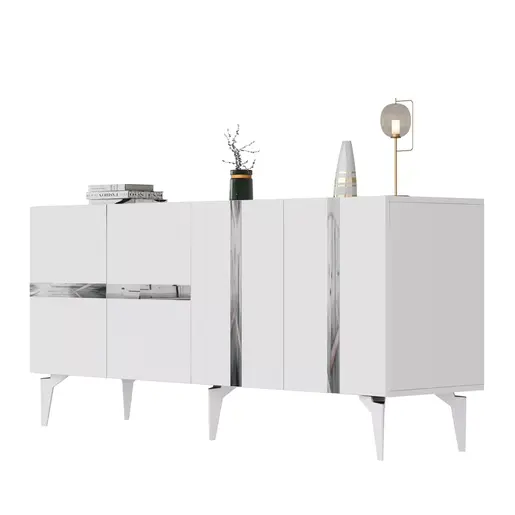475OLV2774 Комода Vania - White, Silver