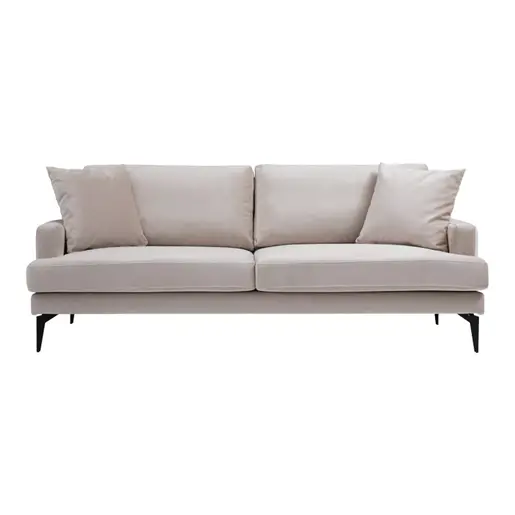 071-001565 Fortune двосед сомот беж-црна