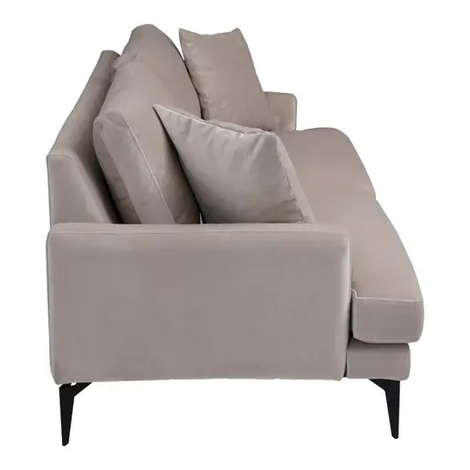 071-001565 Fortune двосед сомот беж-црна