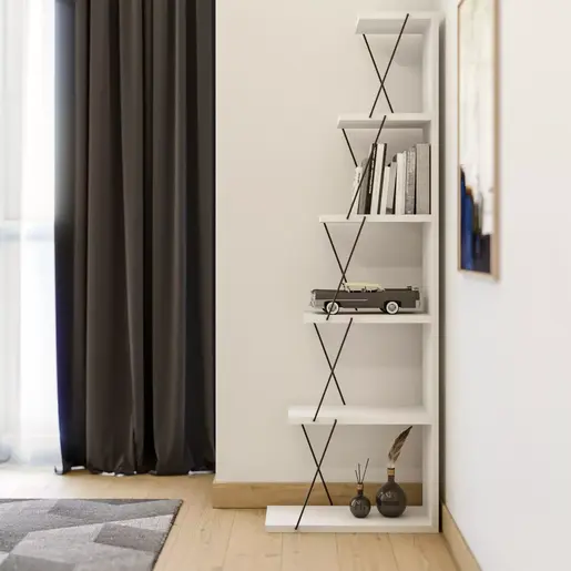 854KLN3607 Полица ГИЗА бела