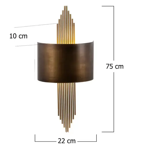 892OPV1348 Ѕидна ламба URBANORA Gold