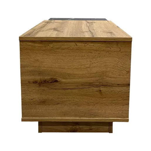 049-000110 Клуб маса Fetix 90x45x45см – сонома / црн мермер