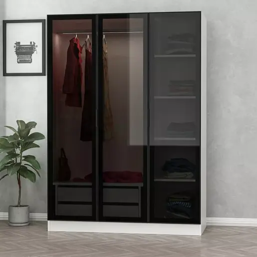 506MNR2273 Плакар Kale White Black - 2273