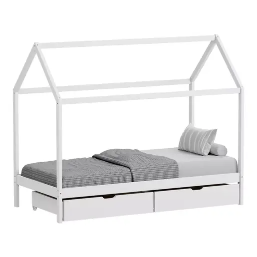 370-000005 Детски кревет Монтесори Мелани Бел 90x190cm