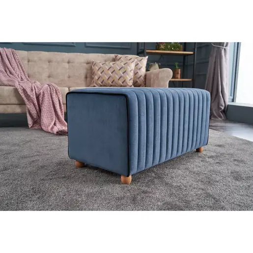 825BLC1633 Табуретка Mabel Puf - Blue