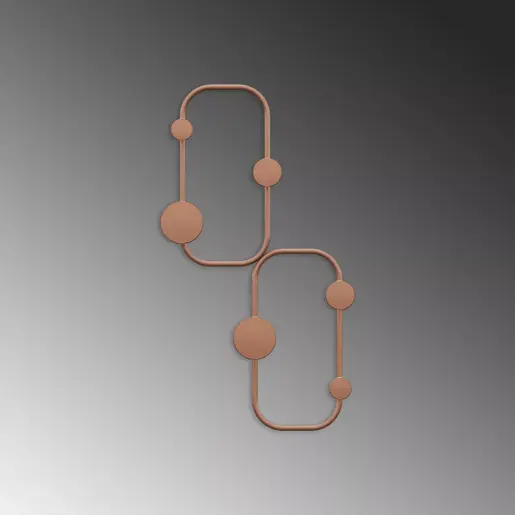 494PYT1162 Метална ѕидна закачалка Ladybug-C