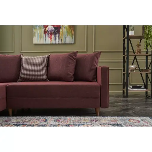 825BLC1723 Софа Aydam Left - Claret Red