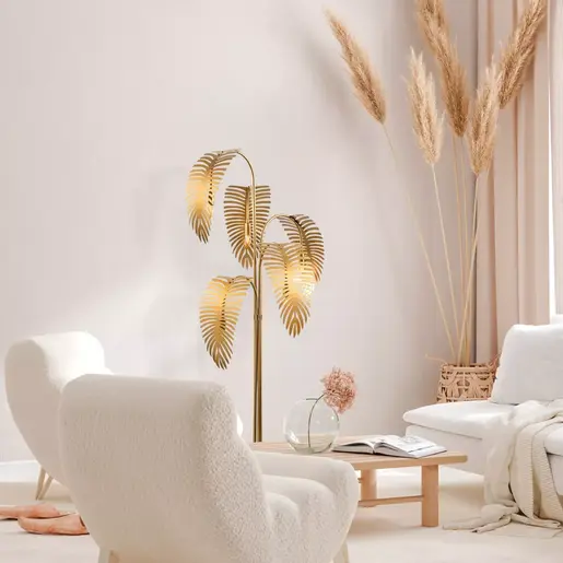 521SHN1537 Подна ламба Palm 13925 - Gold