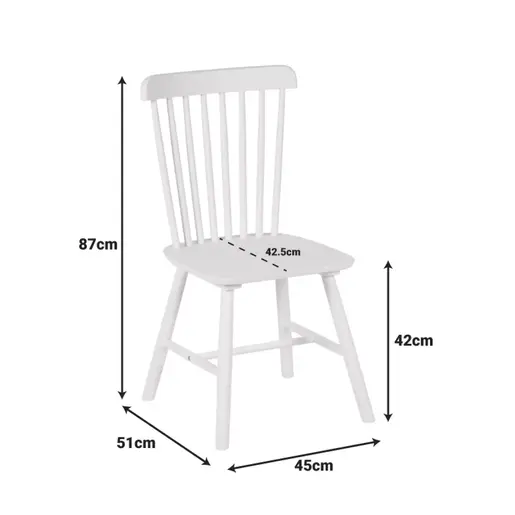 128-000040 Столица Melia Бела 45x51x87cm