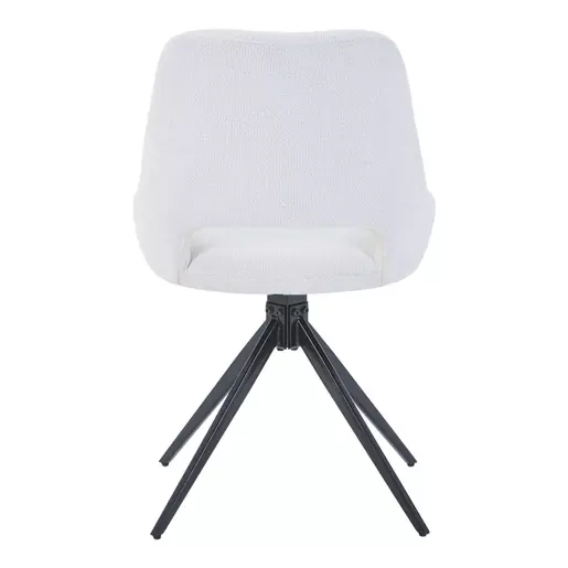 327-000033 Luciano I ротирачки стол во бежова ткаенина-метални ногарки црни 52.5x54x85cm