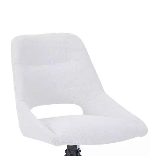 327-000033 Luciano I ротирачки стол во бежова ткаенина-метални ногарки црни 52.5x54x85cm