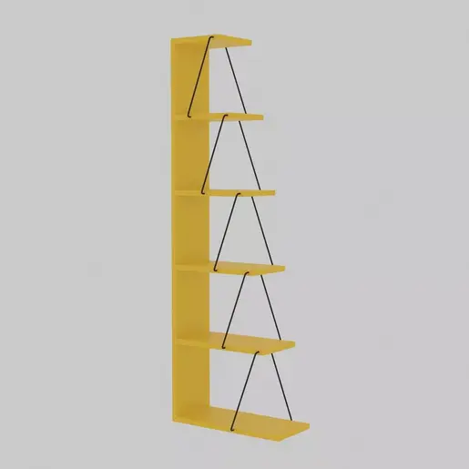 854KLN3608 Полица за книги Tlos - Yellow