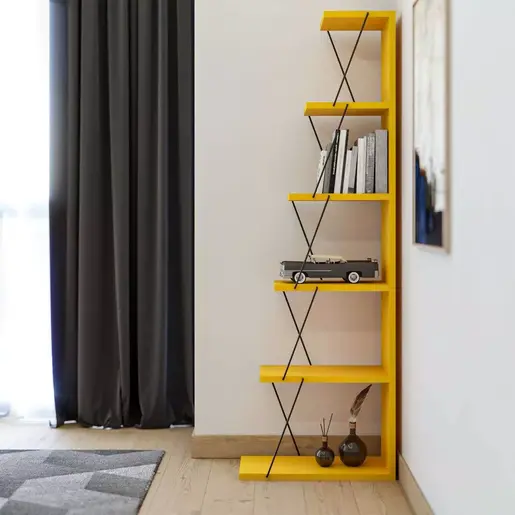 854KLN3608 Полица за книги Tlos - Yellow
