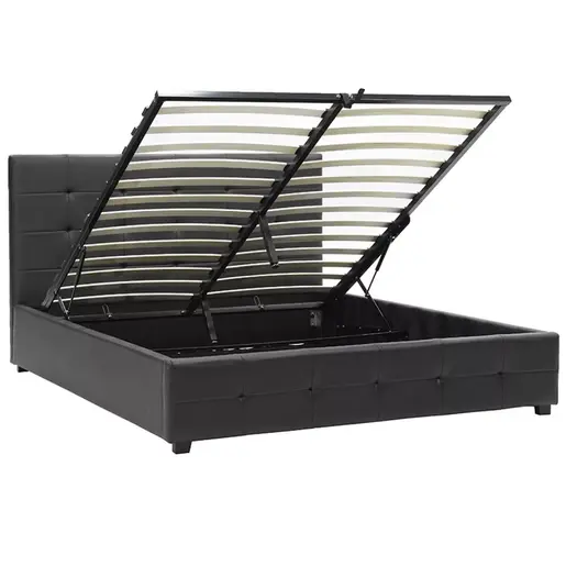 006-000017 Брачен кревет Roi black matte