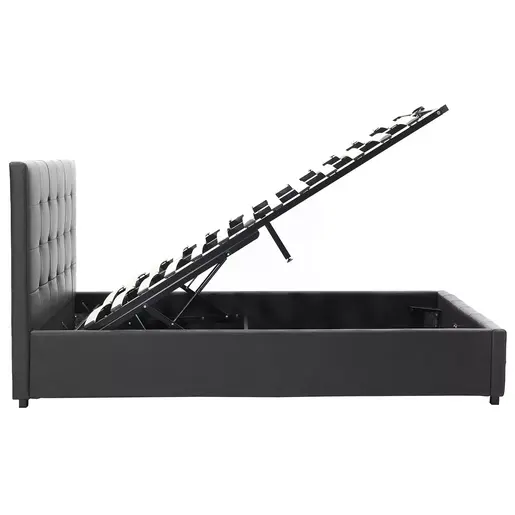 006-000017 Брачен кревет Roi black matte