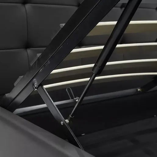 006-000017 Брачен кревет Roi black matte