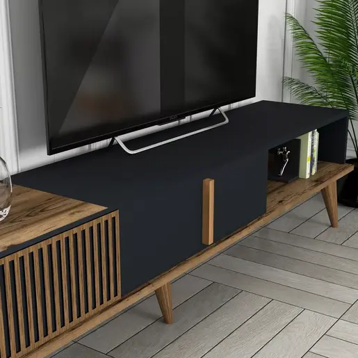 845HCT3111 ТВ Комода Milan TV - Walnut, Anthracite