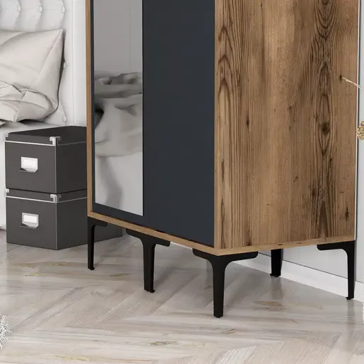 845HCT5429 Плакар Kumsal RS - Walnut, Anthracite