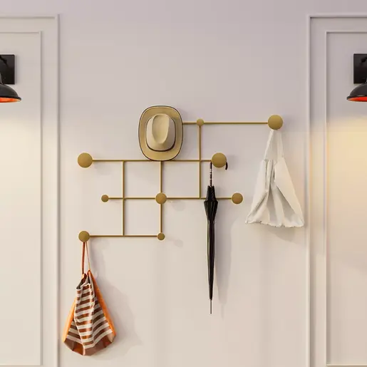 494PYT1131 Метална ѕидна закачалка Fatara-A