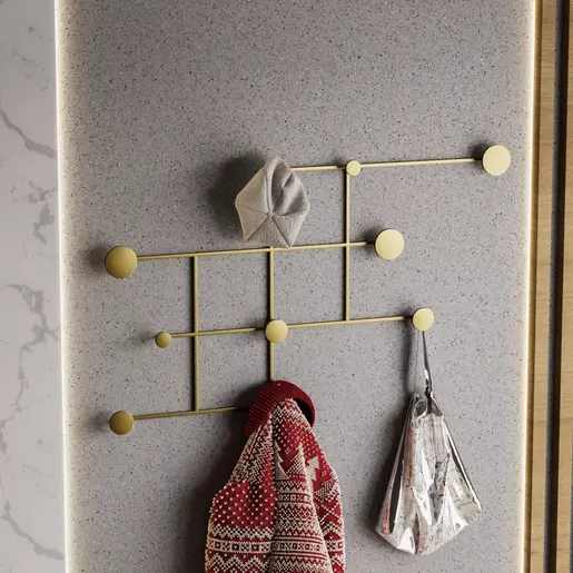 494PYT1131 Метална ѕидна закачалка Fatara-A