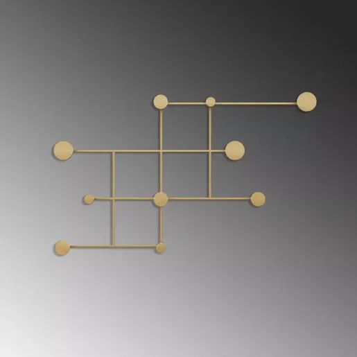 494PYT1131 Метална ѕидна закачалка Fatara-A