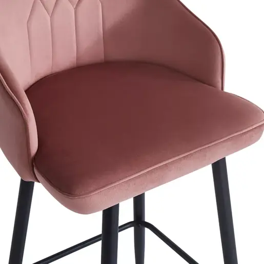 127-000185 Барски стол Velva Розев