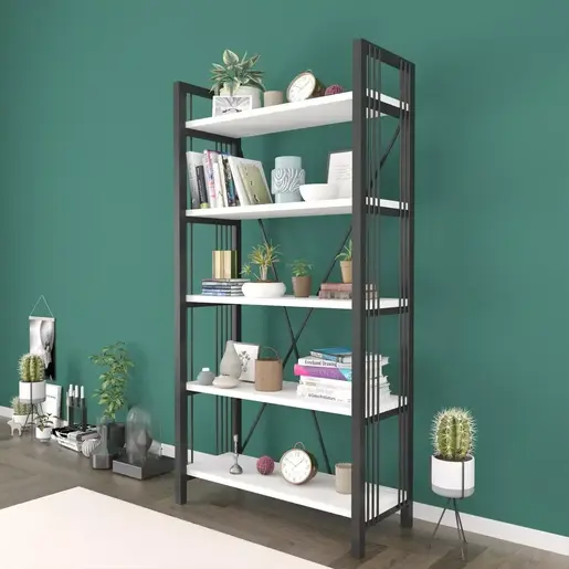 FD-5LBSWR-002 Полица со метална конструкција Алборг Бела