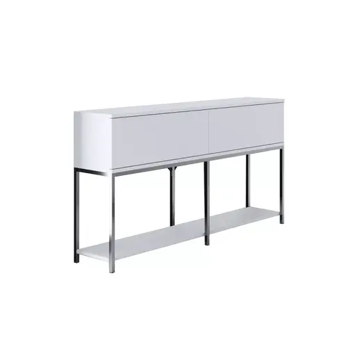 618BLY1205 Комода Lord - White, Silver