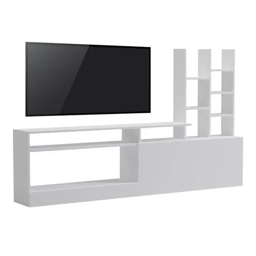230-000067 ТВ комода Seruno бела 170x25x100cm