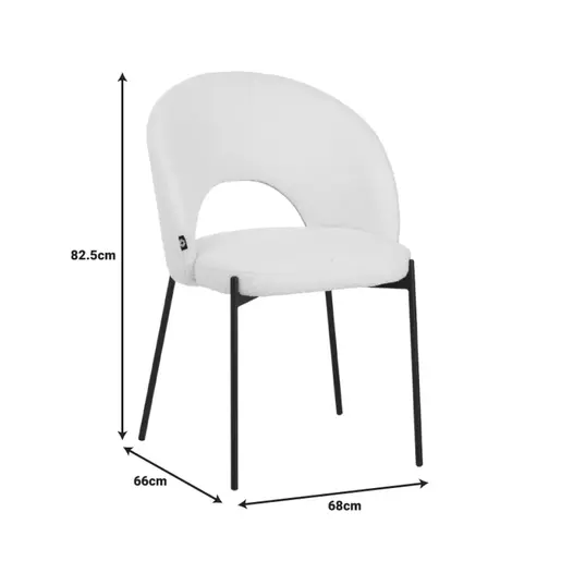 029-000301 Masebo столица букле ткаенина во темно зелена боја со црни метални ногарки 48x58.5x82cm